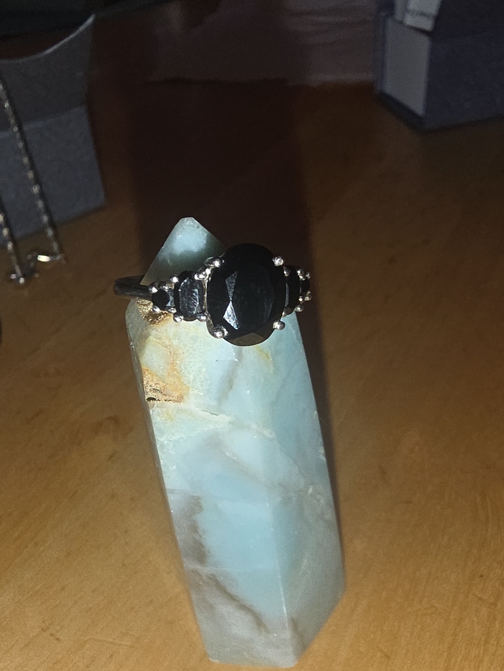 Sterling Silver Black Onyx Statement Ring